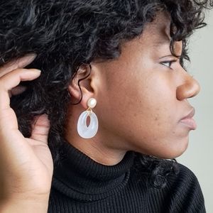 Freshwater Pearl statement earrings